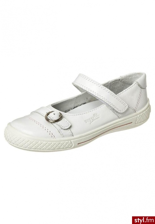 Superfit TENSY Baleriny z zapięciem biały - Balerinki Buty Moda