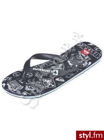 QUIKSILVER KLAPKI LITTLE MOLOKAI SCREENLINE 2012 NAVY/NAVY/WHITE 30 JUNIORSKIE - Klapki Buty Moda