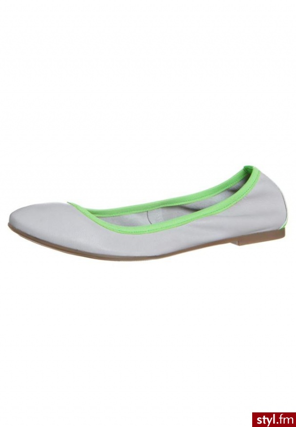 Zign Baleriny szary - Balerinki Buty Moda