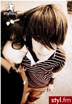 EMO Alternatywne Średnie Fryzury