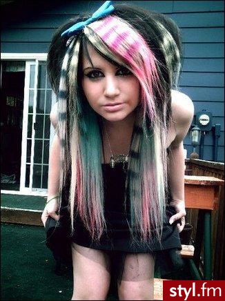 EMO Alternatywne Średnie Fryzury