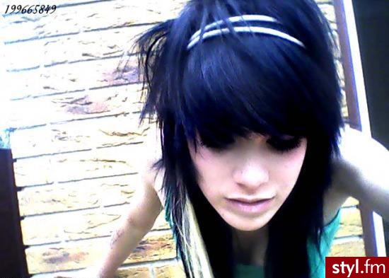 EMO Alternatywne Średnie Fryzury