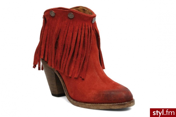 Swildens Półbuty i botki Izie (Czerwony) - Botki Buty Moda