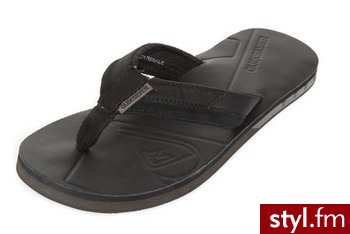 Quiksilver Klapki męskie HIATUS czarne roz.43 - Klapki Buty Moda