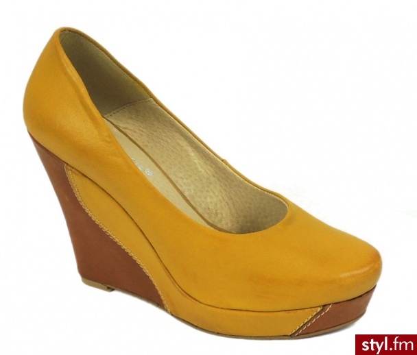 Silwano Czółenka na koturnie 4100016D - Czółenka Buty Moda