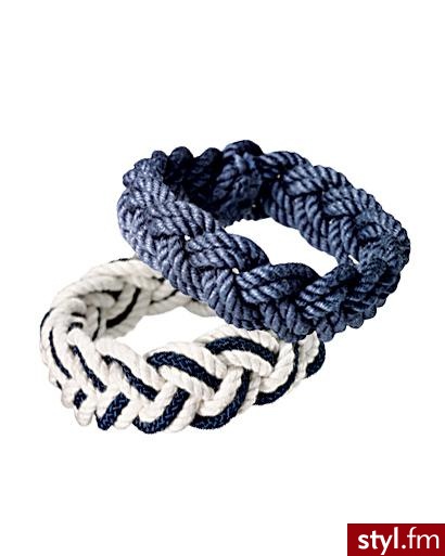 ręcznie plecione bransoletki od Nantucket Knotworks ceny od 9 - 13 $ - Pozostałe Dodatki Moda