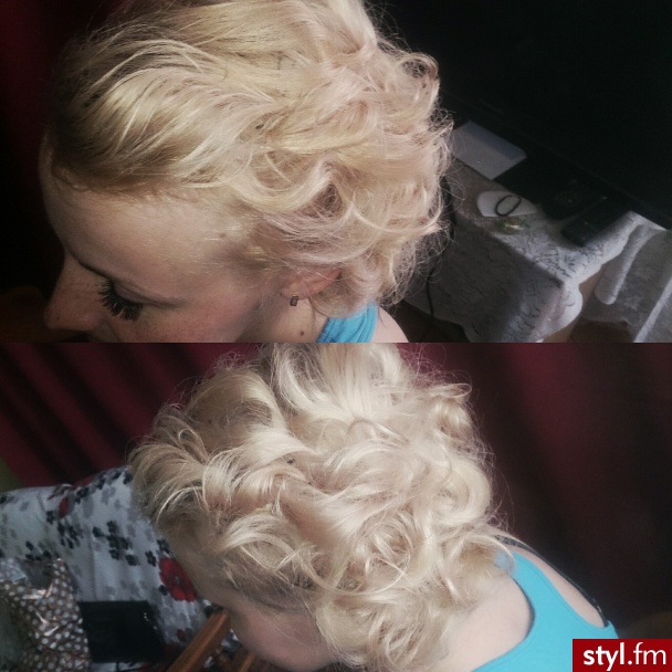 Blond Upięcie Kręcone Wieczorowe Długie Fryzury