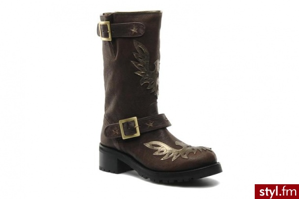 Georgia Rose PÓŁBUTY I BOTKI PERJANE BY GEORGIA ROSE (Brązowy) - Botki Buty Moda