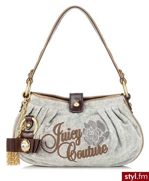 Klasyczna, welurowa Juicy Couture - 155$ - Pozostałe Torebki Moda
