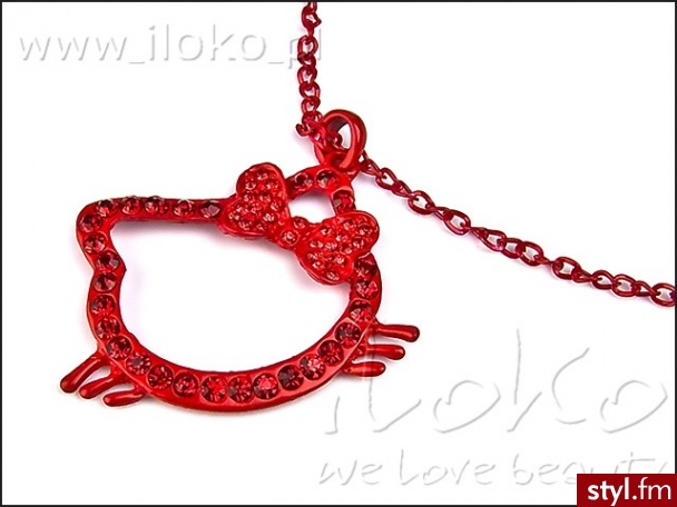 Iloko WISIOR HELLO KITTY - Wisiorki Biżuteria Moda