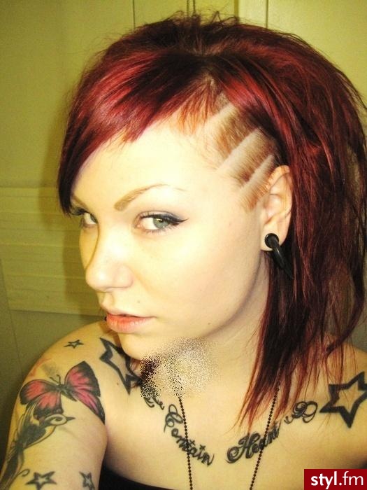 Punk Rock Alternatywne Średnie Fryzury