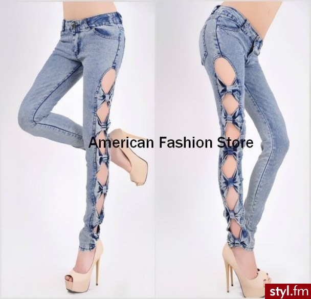 Jeansy Spodnie Moda