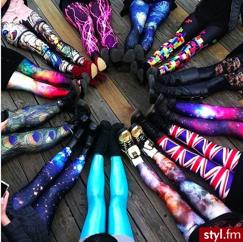 Leginsy Spodnie Moda