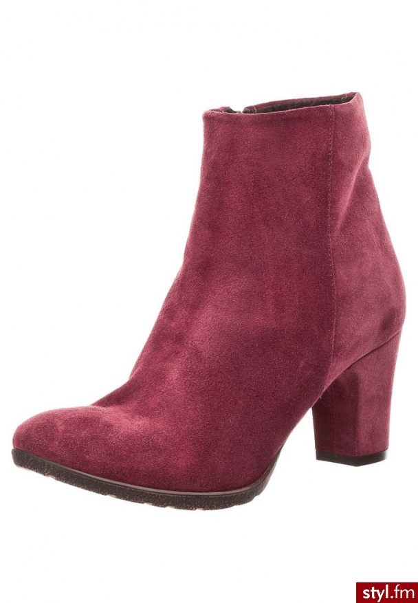 Taupage Botki i Ankle Boots czerwony - Botki Buty Moda