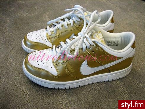 Nike dunk low (GS) "Gold" - Pozostałe Buty Moda