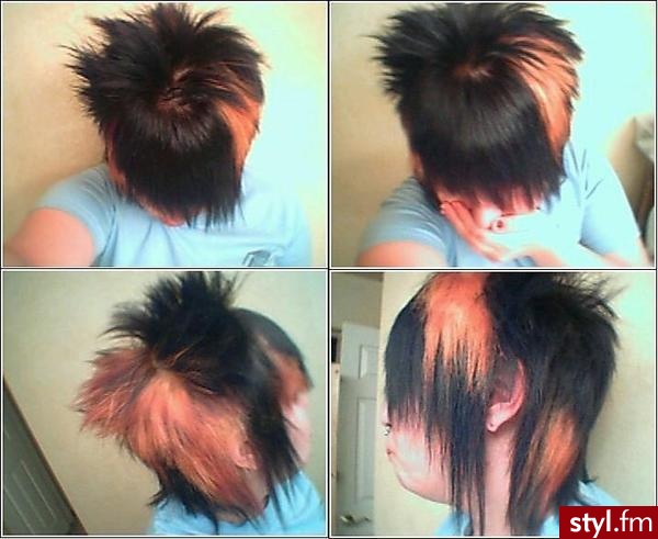 EMO Alternatywne Średnie Fryzury