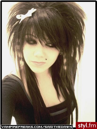 EMO Alternatywne Średnie Fryzury