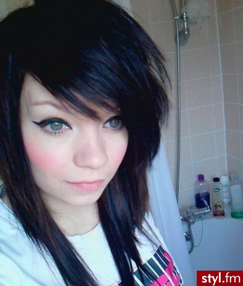 EMO Alternatywne Średnie Fryzury