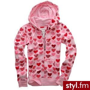 słodka bluza w serduszka :) - Pozostałe Ciuchy Moda