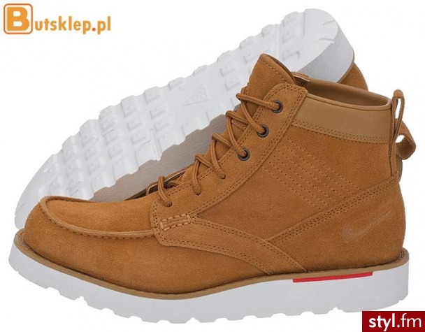 Nike BUTY KINGMAN LEATHER (525387-760) Półbuty Odcienie beżu i brązu - Półbuty Buty Moda