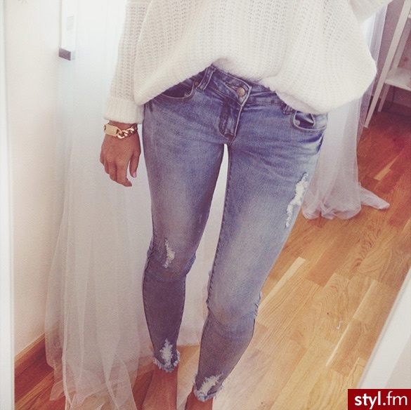 Jeansy Spodnie Moda