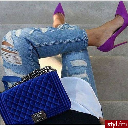 Jeansy Spodnie Moda