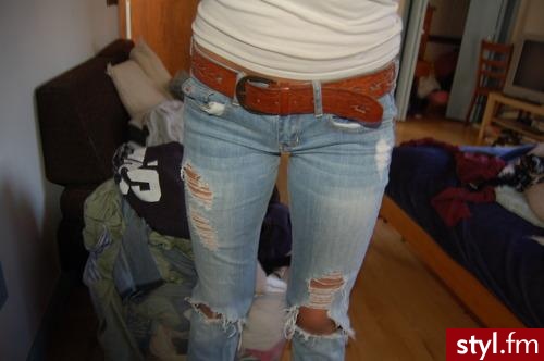 Jeansy Spodnie Moda