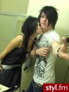EMO Alternatywne Średnie Fryzury