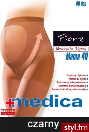 Fiore Rajstopy ciążowe Mama Kobieta w ciąży (40den) - Rajstopy Bielizna Moda