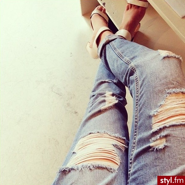 Jeansy Spodnie Moda