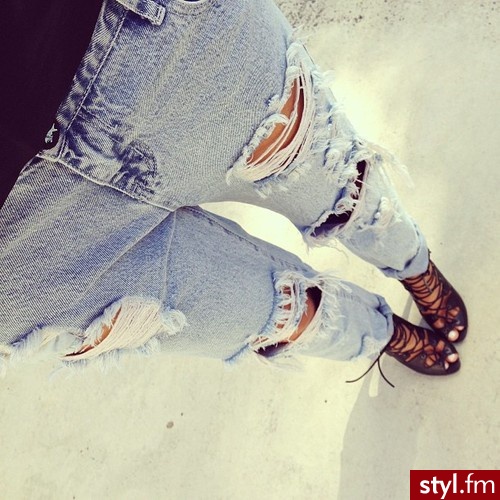Jeansy Spodnie Moda