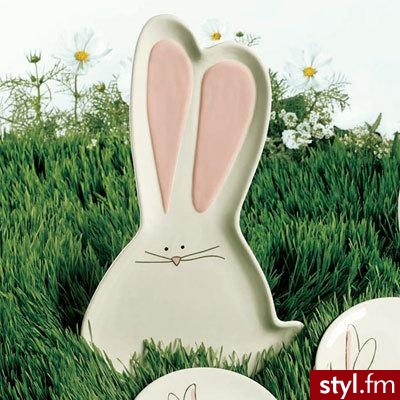 Duży talerz w kształcie króliczka, idealny na Wielkanoc - 29.95$ - Gadżety Inne Moda