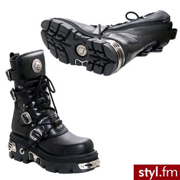 New Rock BUTY NEMESIS Black - Kozaki Buty Moda