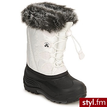 Kamik Buty Dziecko  Snowgypsy White - Kozaki Buty Moda