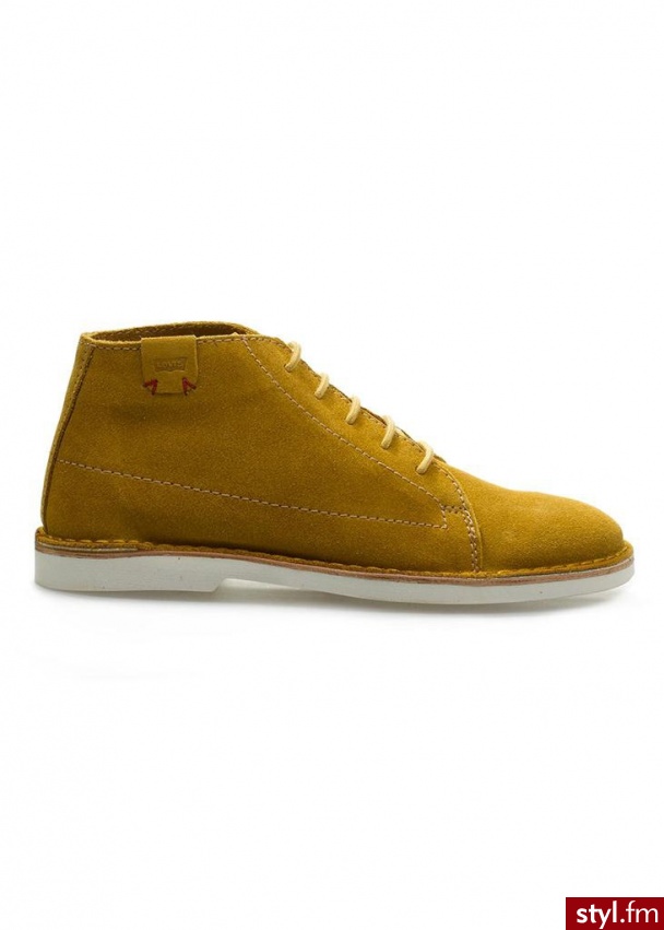 Półbuty LEVI'S flodia mid cut żółty - Półbuty Buty Moda