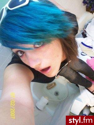 EMO Alternatywne Średnie Fryzury