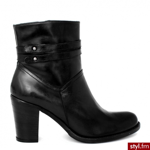 Venezia BOTKI 8081 TEQ NERO - Botki Buty Moda