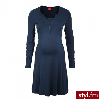 ESPRIT Sukienka dla kobiet w ciąży Jersey kolor navy niebieski - Pozostałe Sukienki Moda