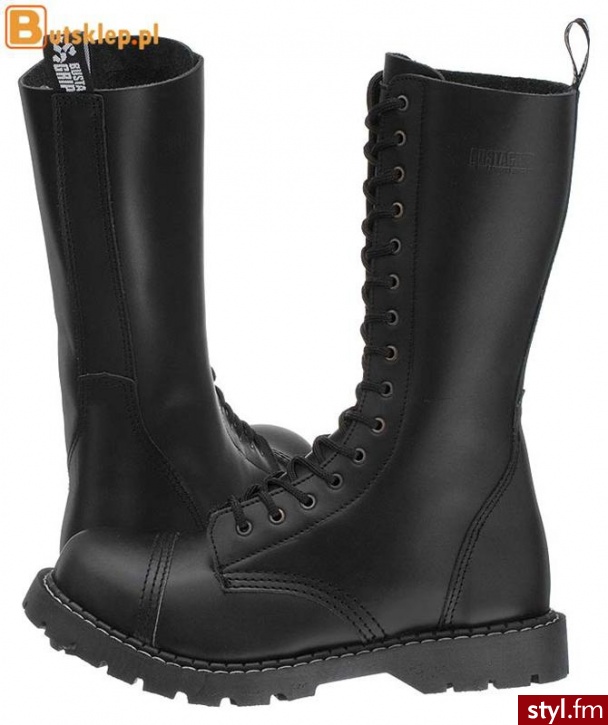 Bustagrip BUTY MĘSKIE PÓŁBUTY (BG1-1510B) (Czarny) - Półbuty Buty Moda