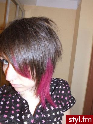 EMO Alternatywne Średnie Fryzury