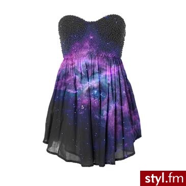 galaxy dress - Wieczorowe Sukienki Moda
