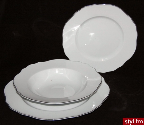 Chodzież Komplet talerzy na 6 os (18el) Gloria 0141 - Pozostałe Biżuteria Moda