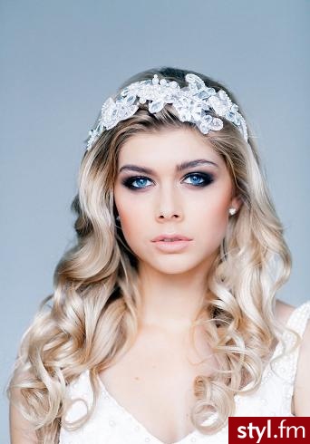 Blond Rozpuszczone Kręcone Ślubne Długie Fryzury