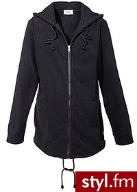 Bonprix Bluza z polaru ciążowa czarny 959413_13210 - Bluzy Ciuchy Moda