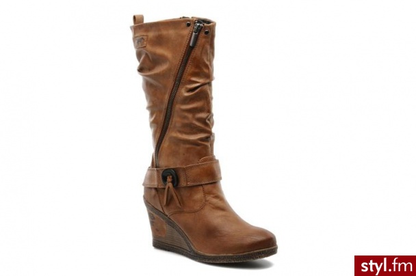 Mustang shoes PÓŁBUTY I BOTKI MAELA BY (Brązowy) - Botki Buty Moda