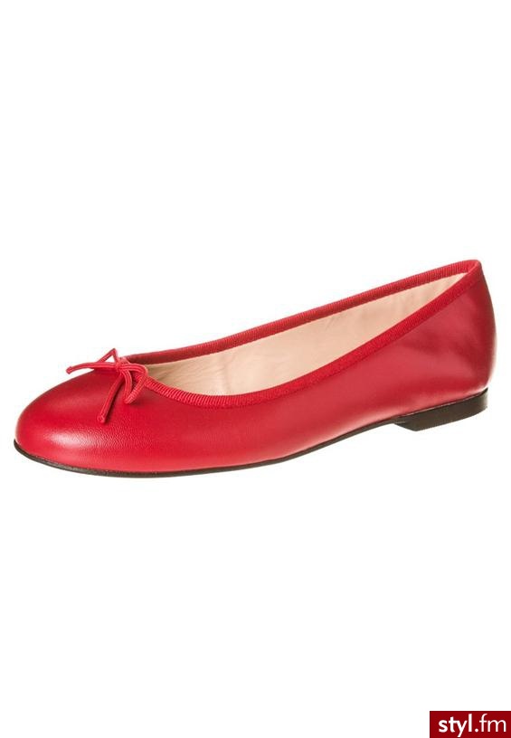 Fun&Basics Baleriny czerwony - Balerinki Buty Moda