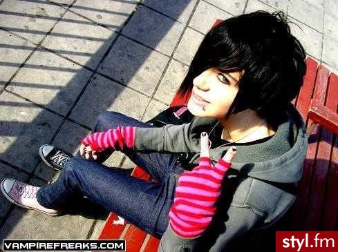 EMO Alternatywne Średnie Fryzury