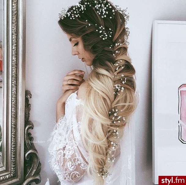 Blond Warkocze Kręcone Na co dzień Długie Fryzury
