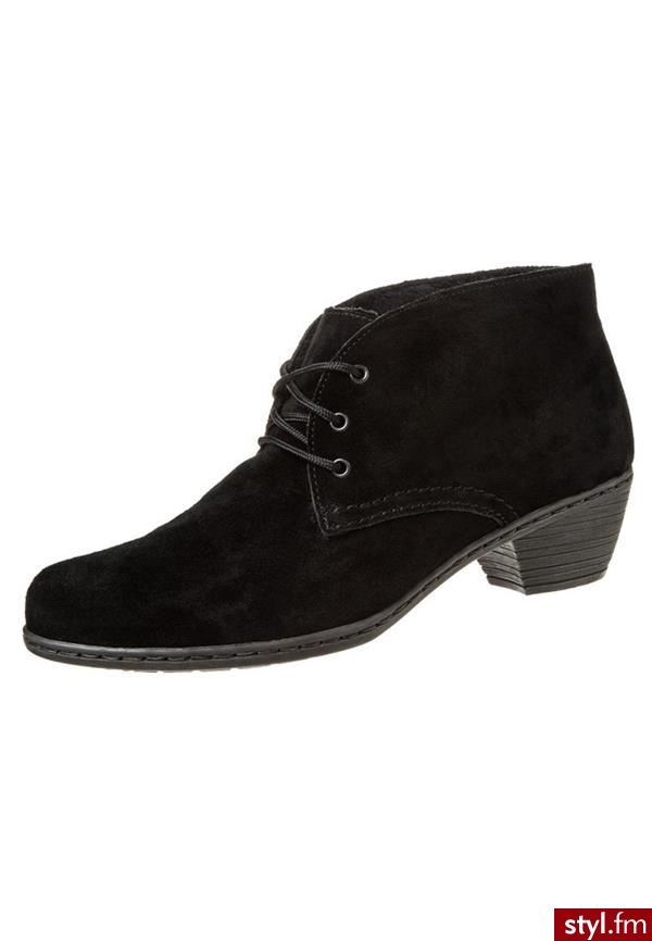 Rieker Botki sznurowane czarny (51440) - Botki Buty Moda