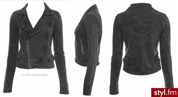 Czarna ramoneska - Pozostałe Ciuchy Moda